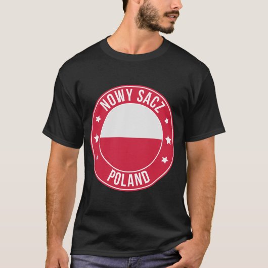 ポーランドのノヴィ・サチ市Tシャツ Tシャツ (正面)