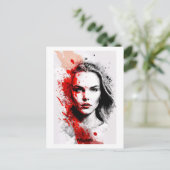 ポーランドのハガキ – ポートレート – 世界の女性 ポストカード (スタンド正面)