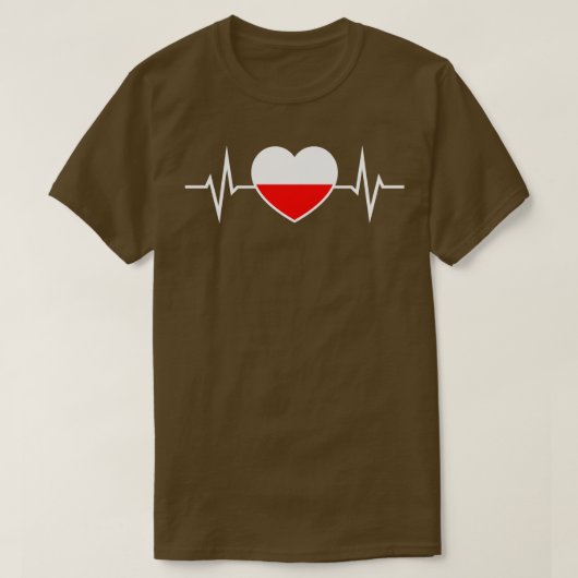 ポーランドのハートビート1 Tシャツ (デザイン正面)