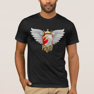 ポーランドのバイクもしくは自転車に乗る人のデザイン Tシャツ