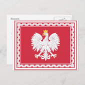 ポーランドのバナーのポストカード ポストカード (正面/裏面)