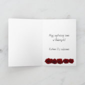 ポーランドのバレンタインカード ワレンキ 挨拶カード シーズンカード (内部)