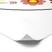 ポーランドのフォーク装飾用ローター付き,ポスター ポスター (角)