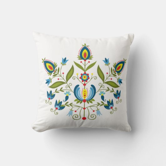 ポーランドのフォーク クッション (正面)