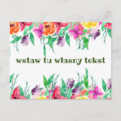 ポーランドのポストカードの挨 ポストカード (正面)