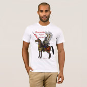 ポーランドのユサールのカッコいいのTシャツのデザイン Tシャツ (正面フル)