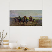 ポーランドのランサーズがロシア人を攻撃, 1920 ポスター (キッチン)