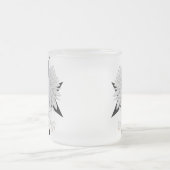 ポーランドのワシのマルタ十字 フロストグラスマグカップ (中央)