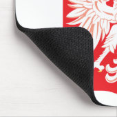 ポーランドのワシの赤の盾 マウスパッド (コーナー)