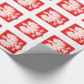 ポーランドのワシの赤の盾 ラッピングペーパー (角)