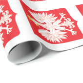 ポーランドのワシの赤の盾 ラッピングペーパー (ロールコーナー)