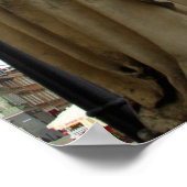 ポーランドのワルシャワ教会と像 ポスター (角)