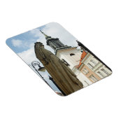 ポーランドのワルシャワ教会と像 マグネット (右側)