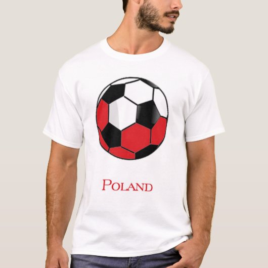 ポーランドのワールドカップのサッカーのTシャツ Tシャツ (正面)