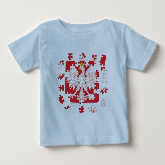 ポーランドの伝統のパズル ベビーTシャツ (正面)