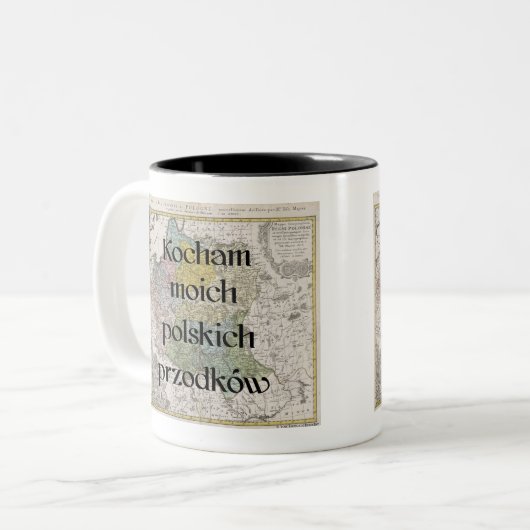 ポーランドの先祖が大好き |マカスタムグ ツートーンマグカップ (正面左)