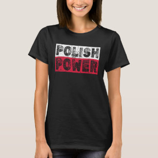 ポーランドの力 ポーランドのヴィンテージフラグ Tシャツ