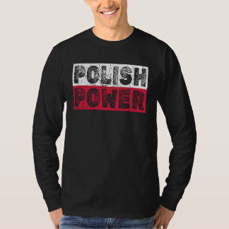 ポーランドの力 ヴィンテージ ポーランド国旗 Tシャツ
