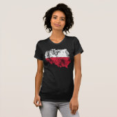 ポーランドの動揺してなワイシャツ Tシャツ (正面フル)