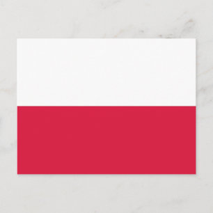 ポーランドの国旗の絵葉書 ポストカード