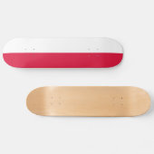 ポーランドの国旗 スケートボード (横)