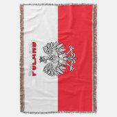 ポーランドの国旗 スローブランケット (正面縦)