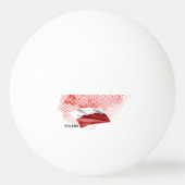 ポーランドの国旗 卓球ボール (裏面)