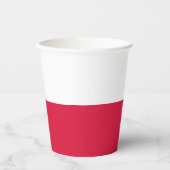 ポーランドの国旗 紙コップ (正面)