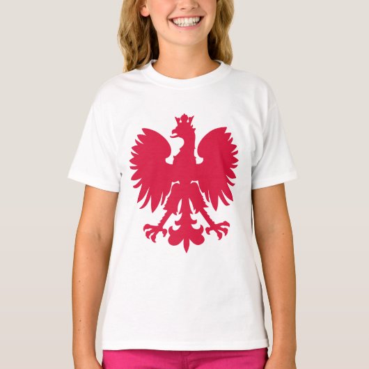 ポーランドの国章の鷲 Tシャツ (正面)