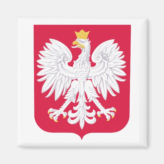 ポーランドの国章 マグネット (正面)