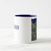 ポーランドの地図のマグ ツートーンマグカップ (中央)