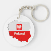 ポーランドの地図 キーホルダー (裏面)