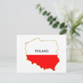 ポーランドの地図 ポストカード (スタンド正面)