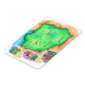 ポーランドの地図 マグネット (左側)