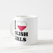 ポーランドの女の子大好き コーヒーマグカップ (正面左)