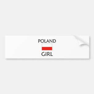 ポーランドの女の子 バンパーステッカー
