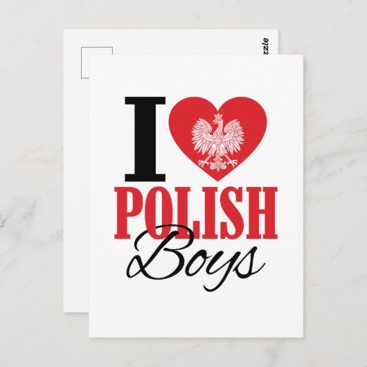 ポーランドの少年が大好き ポストカード (正面/裏面)