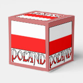 ポーランドの旗と国名 フェイバーボックス (裏面サイド)
