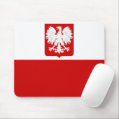 ポーランドの旗のマウスパッド マウスパッド (マウス)