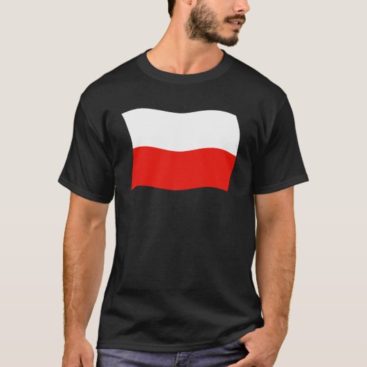 ポーランドの旗のTシャツ Tシャツ (正面)