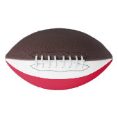 ポーランドの旗を持つ愛国的なアメリカンフットボール アメリカンフットボール (正面)