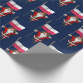 ポーランドの旗を掲げた聖人ニコラス ラッピングペーパー (角)