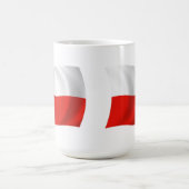 ポーランドの旗マグ コーヒーマグカップ (中央)