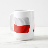 ポーランドの旗マグ コーヒーマグカップ (正面左)