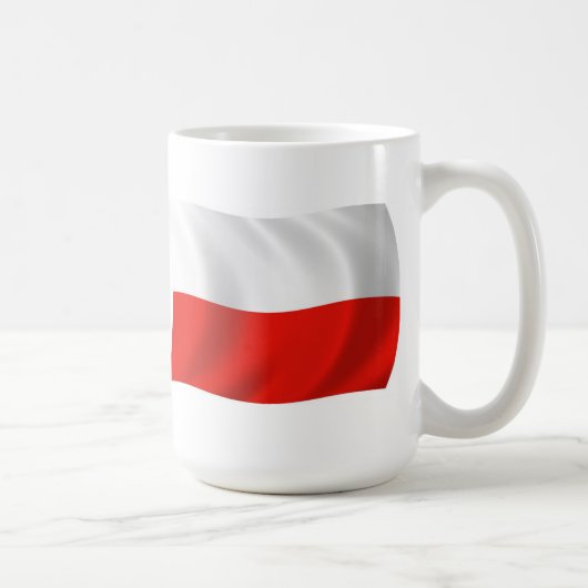 ポーランドの旗マグ コーヒーマグカップ (右)