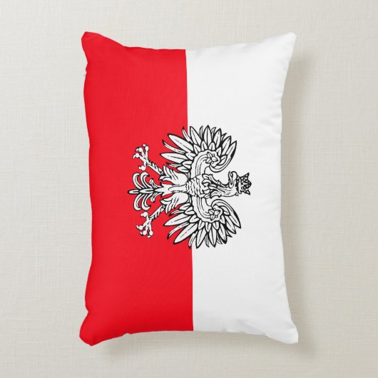 ポーランドの旗 アクセントクッション (正面(垂直))