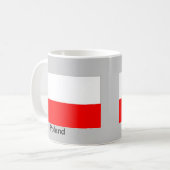 ポーランドの旗 コーヒーマグカップ (正面左)