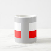 ポーランドの旗 コーヒーマグカップ (中央)