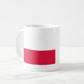 ポーランドの旗 コーヒーマグカップ (正面左)