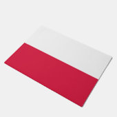 ポーランドの旗 ドアマット (アングル)